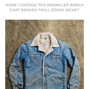 VINTAGE 1970’s Wrangler Ranch Coat